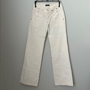 Off White Wide Leg Pants